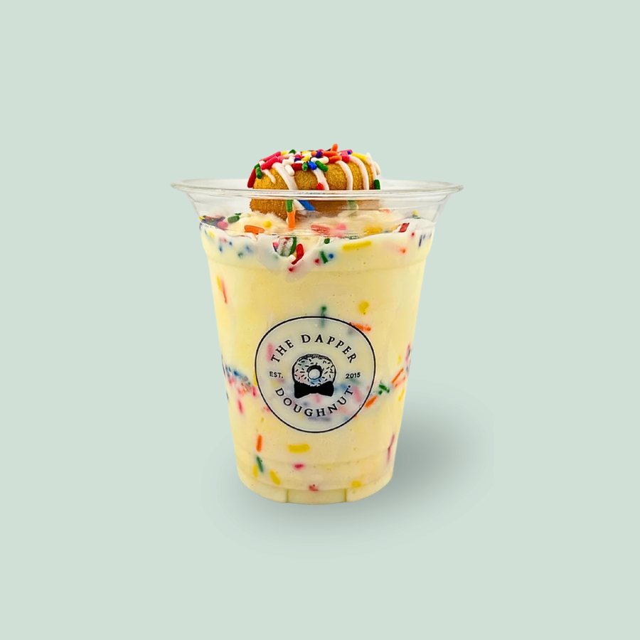 Doughnut Ice Cream Cup – Birthday Cake from Dapper Doughnut